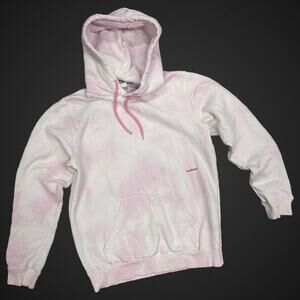 Soulland Pink Crinkle Tie Dye Hoodie Large Pullover Sweats